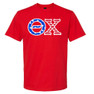  DISCOUNT-Theta Chi Greek Letter American Flag T-shirts 