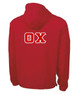 Theta Chi Tackle Twill Lettered Pack N Go Pullover