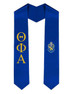  Theta Phi Alpha Greek Lettered Graduation Sash Stole With Crest 