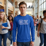 Theta Xi Fraternity Crest - Shield Twill Letter Longsleeve Tee