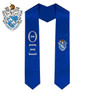 Theta Xi Greek Lettered Graduation Sash Stole With Crest