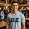 DISCOUNT- Theta Xi Lettered V-Neck Tee