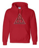  DISCOUNT Triangle Fraternity Lettered Hooded Sweatshirt - Best Value 