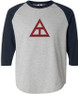  DISCOUNT- Triangle Fraternity Lettered Raglan Shirt 
