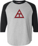  DISCOUNT- Triangle Fraternity Lettered Raglan Shirt 