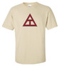 DISCOUNT Triangle Fraternity Lettered T-shirt