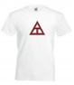  DISCOUNT- Triangle Fraternity Lettered V-Neck Tee 