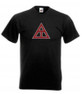  DISCOUNT- Triangle Fraternity Lettered V-Neck Tee 