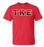  Two Tone Greek Lettered T-Shirt 