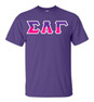  Two Tone Greek Lettered T-Shirt 