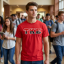 Two Tone Greek Lettered T-Shirt