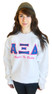  Fraternity & Sorority Twill Greek Letter Crewneck Sweatshirt with Embroidery 