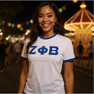 Zeta Phi Beta 2 Day Ship Twill Ringer Tee