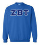  DISCOUNT Zeta Beta Tau Lettered Crewneck - Best Value 