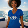 Zeta Phi Beta Custom V-Neck T-Shirt