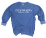  Zeta Phi Beta Script Comfort Colors Greek Crewneck Sweatshirt 