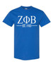  Zeta Phi Beta Custom Greek Lettered Short Sleeve T-Shirt 
