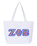  Zeta Phi Beta Custom Satin Stitch Tote Bag 