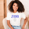  Zeta Phi Beta Greek Crest - Shield T-Shirt 