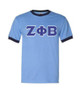  DISCOUNT-Zeta Phi Beta Lettered Ringer Shirt 