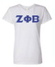  DISCOUNT-Zeta Phi Beta Lettered V-Neck Tee 
