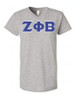  DISCOUNT-Zeta Phi Beta Lettered V-Neck Tee 