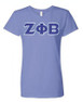  DISCOUNT-Zeta Phi Beta Lettered V-Neck Tee 