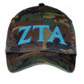  Zeta Tau Alpha Lettered Camouflage Hat 