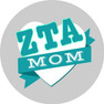 Zeta Tau Alpha Mom Round Decals