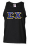  DISCOUNT- Sigma Chi Lettered Tank Top 