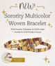 Sorority Shop Sorority Nickname Woven Bracelet 