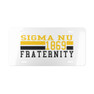 SIGMA NU YEAR LICENSE PLATE COVERS