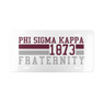 PHI SIGMA KAPPA YEAR LICENSE PLATE COVERS