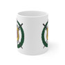 Printify Omega Psi Phi Crest Ceramic Coffee Cup, 11oz 