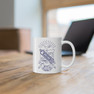 Phi Beta Sigma Crest Ceramic Coffee Cup, 11oz