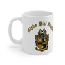 Printify Alpha Phi Alpha Crest & Year Ceramic Coffee Cup, 11oz 