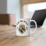 Alpha Phi Omega Crest & Year Ceramic Coffee Cup, 11oz