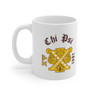 Chi Psi Crest & Year Ceramic Coffee Cup, 11oz