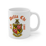 Printify Delta Chi Crest & Year Ceramic Coffee Cup, 11oz 