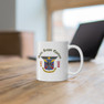 Delta Kappa Epsilon Crest & Year Ceramic Coffee Cup, 11oz