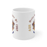 Printify Delta Sigma Pi Crest & Year Ceramic Coffee Cup, 11oz 