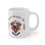 Printify Delta Sigma Pi Crest & Year Ceramic Coffee Cup, 11oz 
