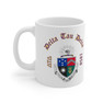 Printify Delta Tau Delta Crest & Year Ceramic Coffee Cup, 11oz 