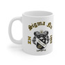 Printify Sigma Nu Crest & Year Ceramic Coffee Cup, 11oz 