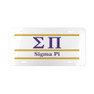 SIGMA PI LETTERED LINES LICENSE COVERS - Custom