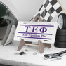 TAU EPSILON PHI LETTERED LINES LICENSE COVERS - Custom