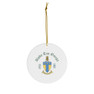 Alpha Tau Omega Ceramic Ornaments, 3 Shapes To Choose From