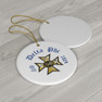 Delta Phi Ceramic Ornaments, 3 Shapes To Choose From