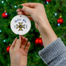 Delta Phi Ceramic Ornaments, 3 Shapes To Choose From