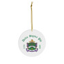 Delta Sigma Phi Ceramic Ornaments, 3 Shapes To Choose From